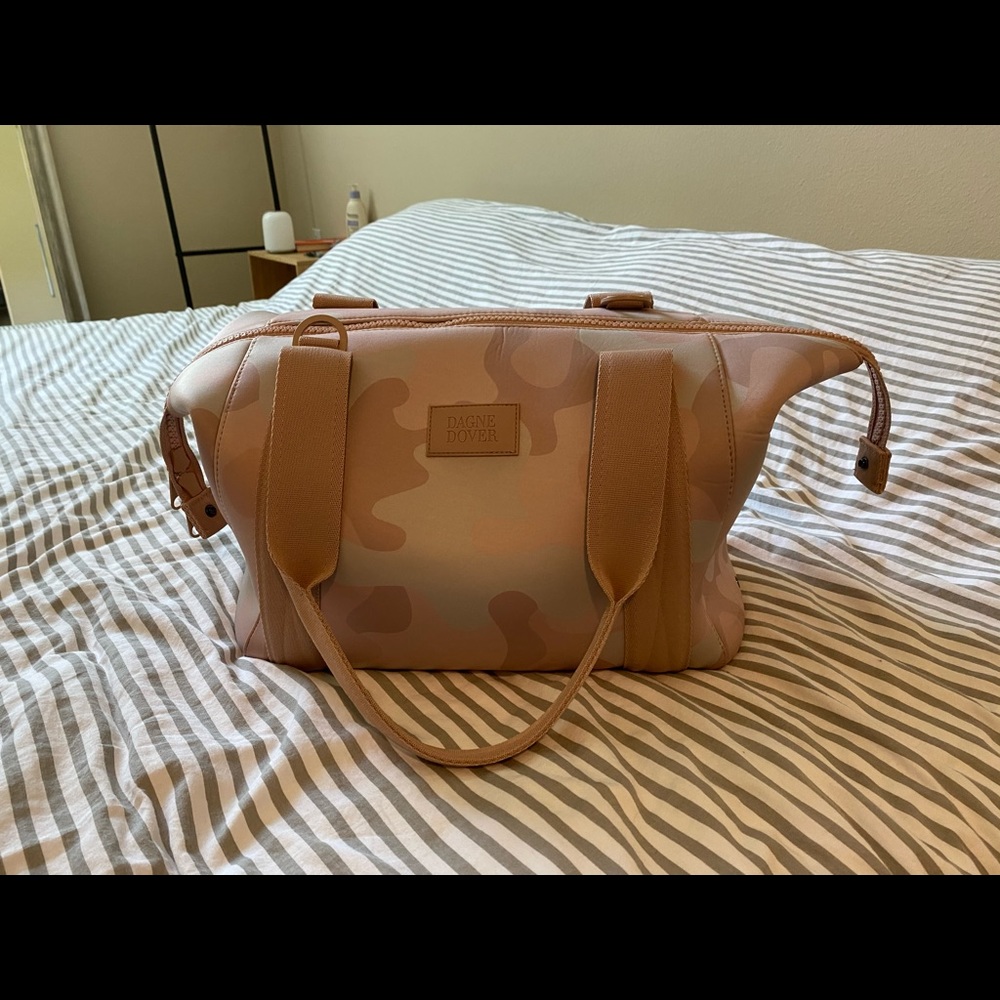 Dagne Dover travel bag in dusk camo pink